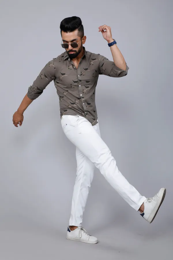 Men's_Grey_Floral_Print_Casual_Shirt_-_Doriyan