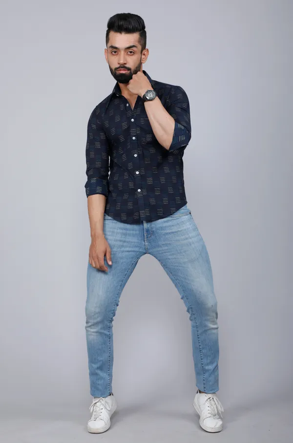 Men's_Indigo_Spread_Collar_Floral_Print_Casual_Shirt_-_Doriyan