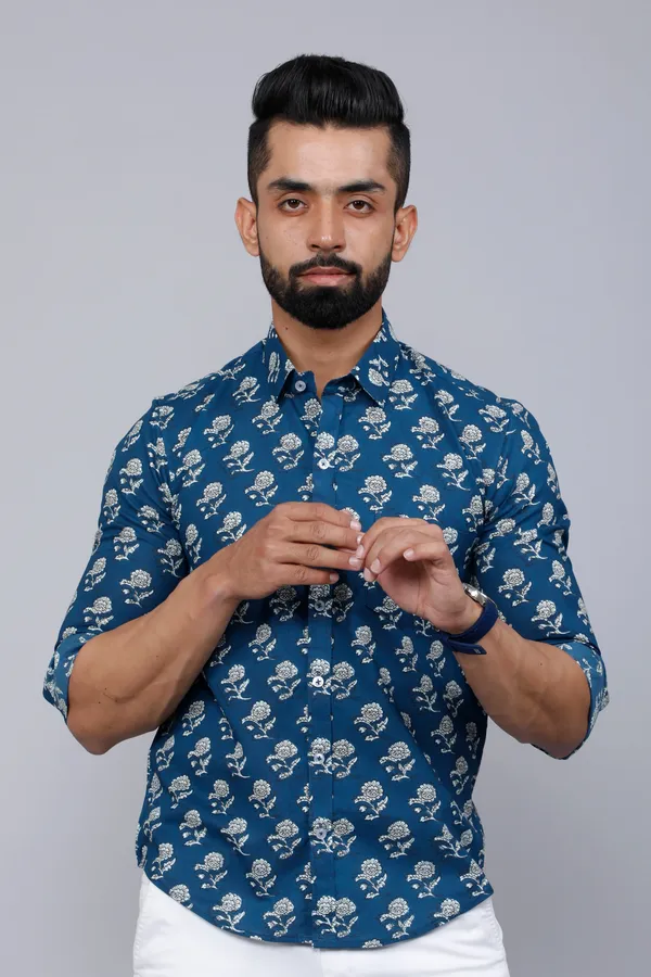 Men's_Blue_Spread_Collar_Floral_Print_Casual_Shirt_-_Doriyan