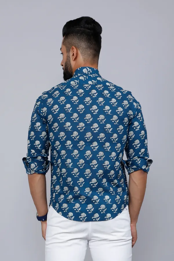 Men's_Blue_Spread_Collar_Floral_Print_Casual_Shirt_-_Doriyan