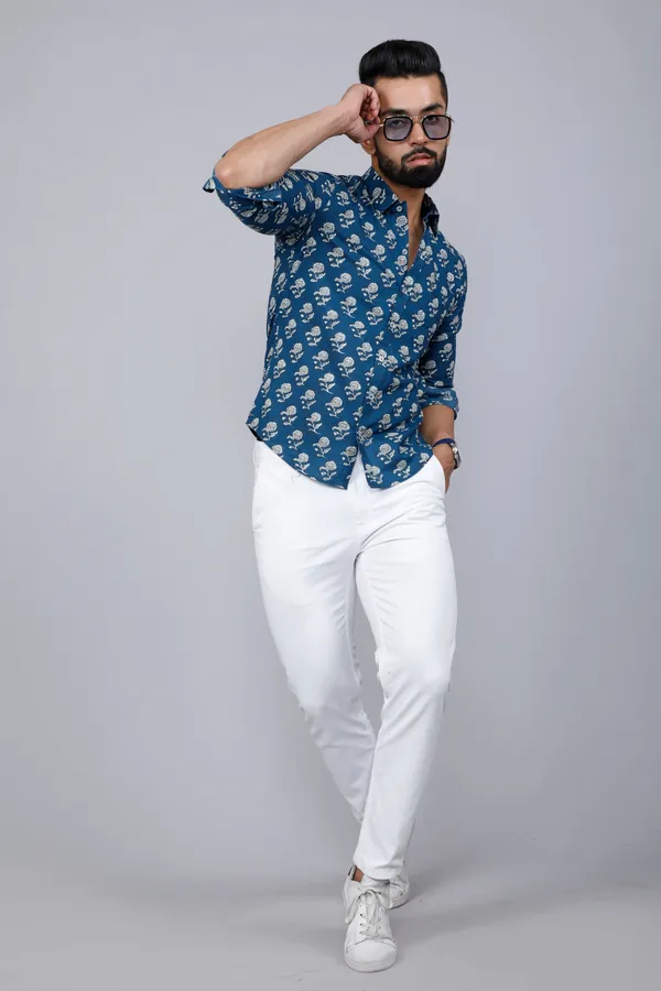 Men's_Blue_Spread_Collar_Floral_Print_Casual_Shirt_-_Doriyan