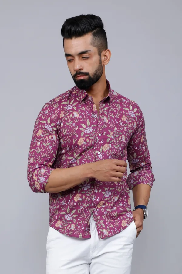 Men's_Purple_Comfort_Foral_Printed_Casual_Cotton_Shirt_-_Doriyan