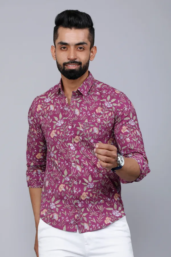 Men's_Purple_Comfort_Foral_Printed_Casual_Cotton_Shirt_-_Doriyan