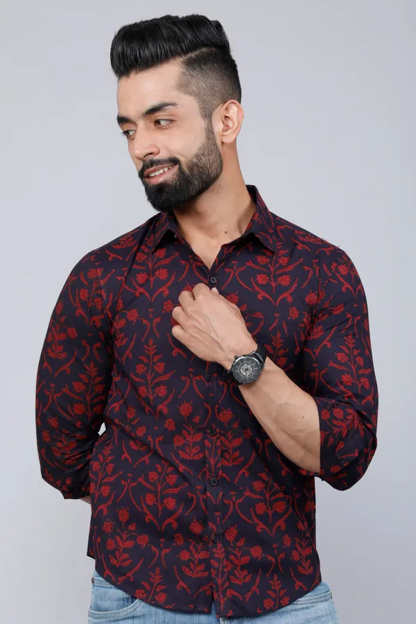 Men's_Maroon_Floral_Printed_Casual_Full_Sleeves_Cotton_Shirt_-_Doriyan