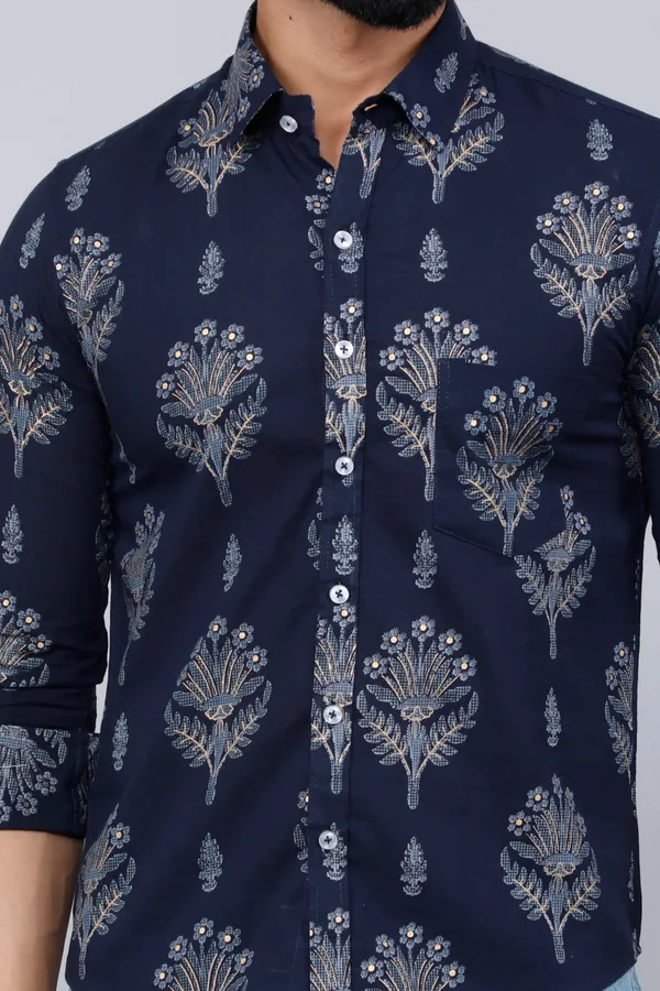 Men's_Blue_Spread_Collar_Floral_Print_Shirt_-_Doriyan
