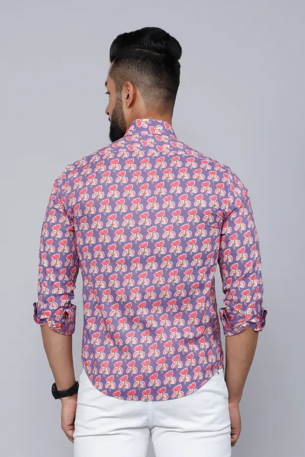 Men's_Purple_Floral_Design_Stylish_Casual_Cotton_Shirt_-_Doriyan