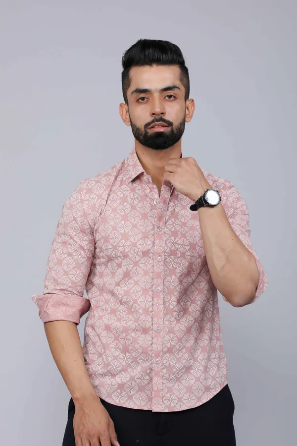 Men's_Pink_Pure_Cotton_Floral_Print_Slim_Fit_Casual_Shirt_-_Doriyan