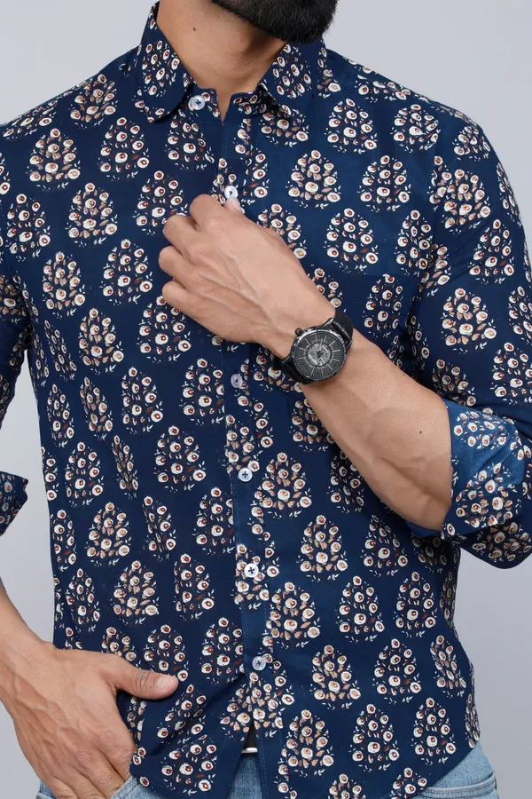 Men's_Blue_Floral_Print_Full_Sleeve_Casual_Shirt_-_Doriyan