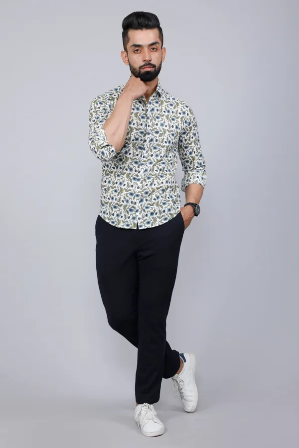 Men's_White_&_Blue_Floral_Print_Cotton_Regular_Fit_Shirt_-_Doriyan