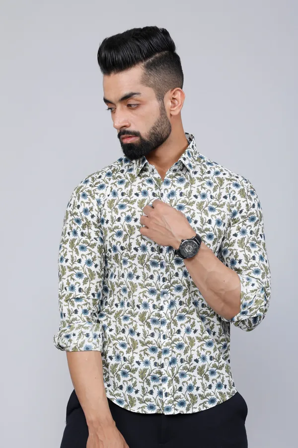Men's_White_&_Blue_Floral_Print_Cotton_Regular_Fit_Shirt_-_Doriyan