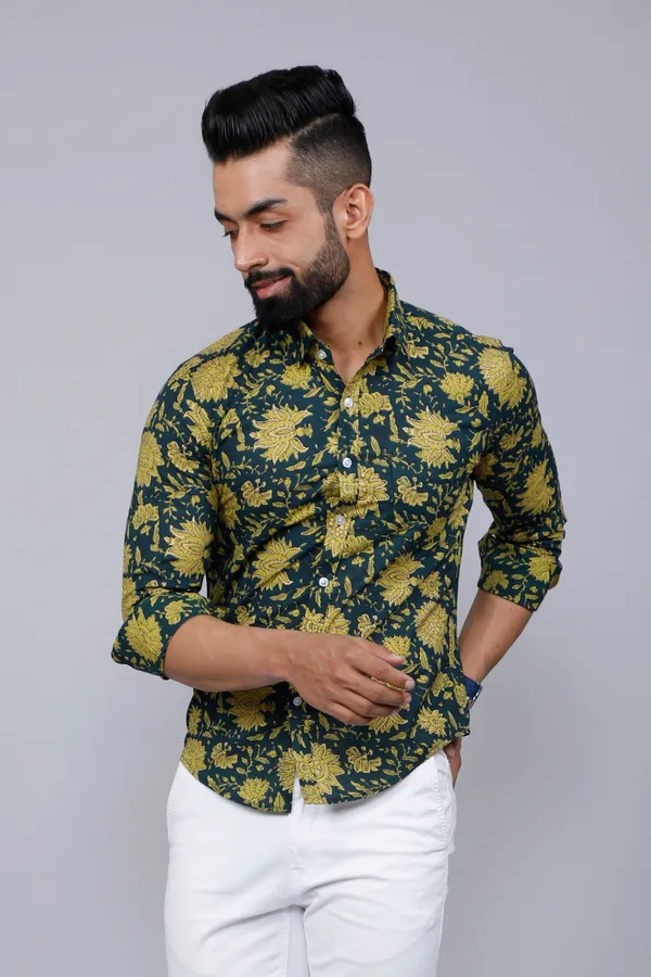Men's_Cotton_Printed_Full_Sleeve_Slim_Fit_Spread_Neck_Green_Shirt_-_Doriyan
