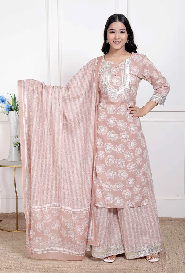 Doriyaaan_Women_Brown_Floral_Printed_Cotton_Straight_ethnic_Kurta_with_Palazzo_and_Dupatta