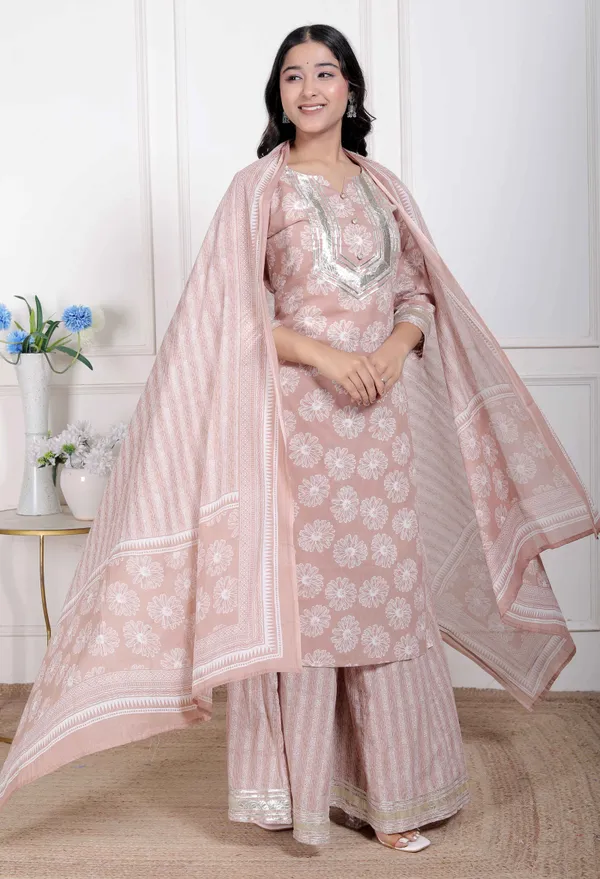Doriyaaan_Women_Brown_Floral_Printed_Cotton_Straight_ethnic_Kurta_with_Palazzo_and_Dupatta