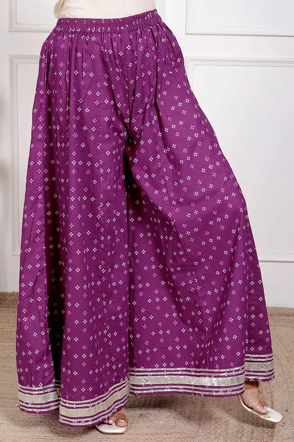 Doriyan_Women_cotton_Magenta_gota_work_Kurta_with_Flared_Palazzo