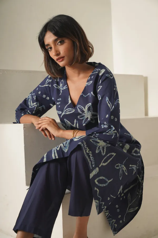 Doriyan_Womens_Abstract_Printed_Cotton_Blue_Co-Ord_Set