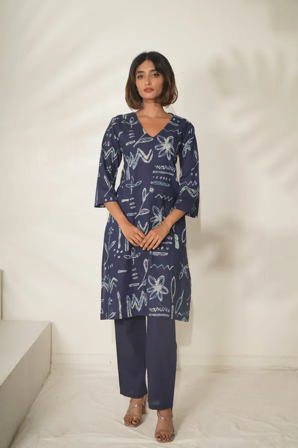 Doriyan_Womens_Abstract_Printed_Cotton_Blue_Co-Ord_Set
