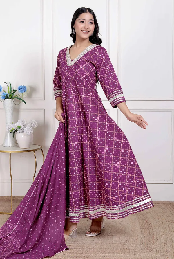 Doriyan_Women's_Bandhani_embroidred_ethnic_Anarkali_Kurta_and_Dupatta