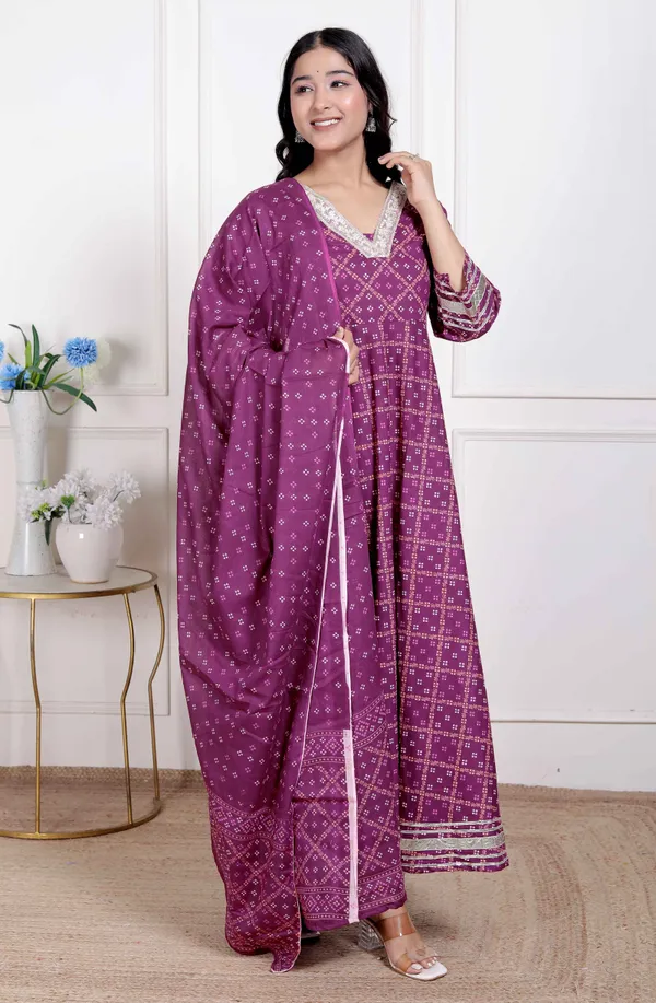 Doriyan_Women's_Bandhani_embroidred_ethnic_Anarkali_Kurta_and_Dupatta