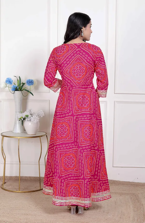Doriyan_Women's_Bandhani_ethnic_Anarkali_Kurta_and_Dupatta