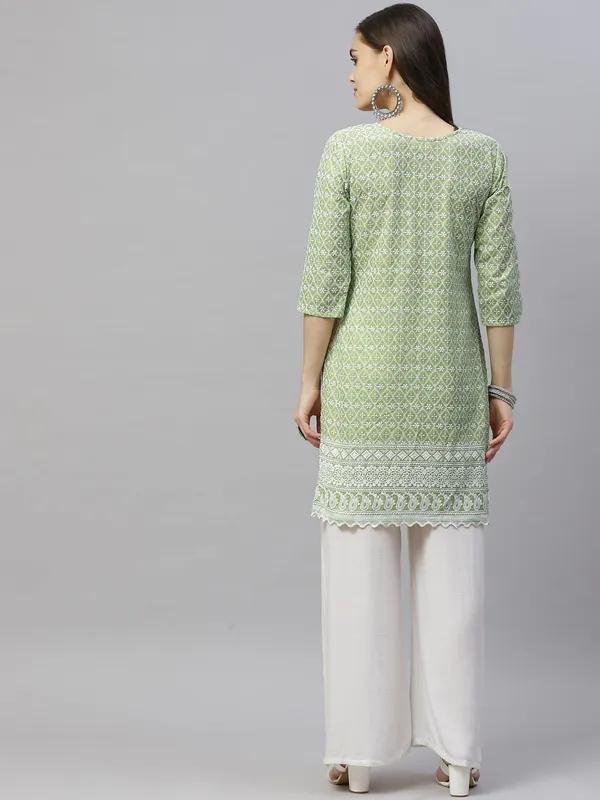 Doriyan_Womens_Green_Ethnic_Motifs_Embroidered_Chikankari_Straight_Kurti