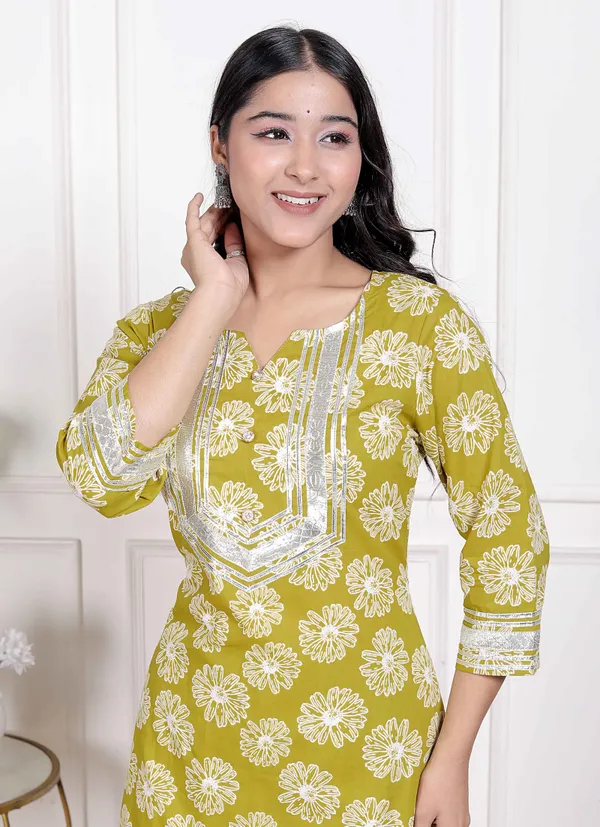 Doriyaaan_Women's_Lime_Yellow_Embroidered_Straight_Kurta_with_Palazzo_and_Dupatta