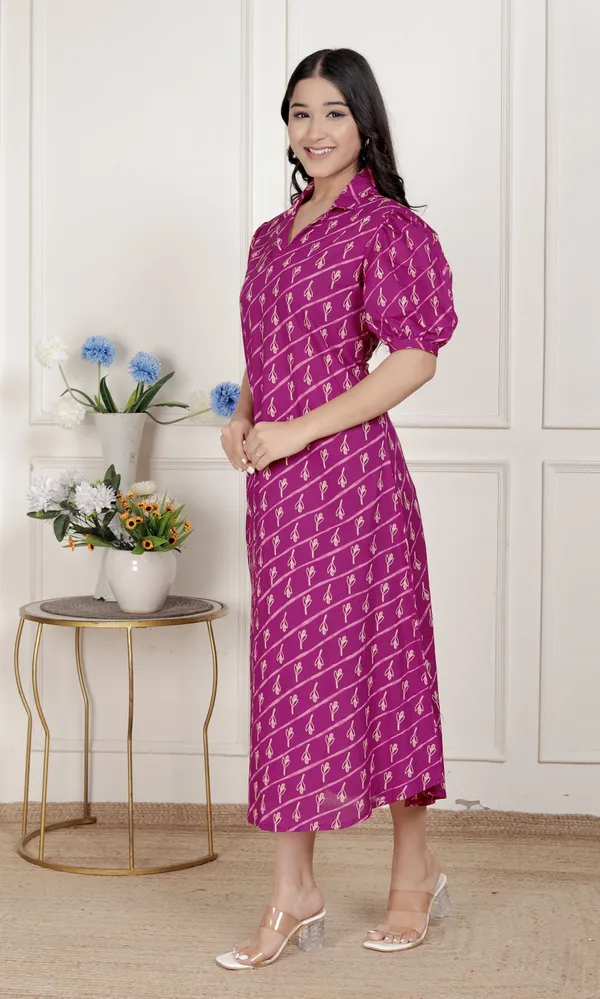 Doriyan_Womens_Magenta_Floral_Printed_Cotton_Dress_with_one_side_Pocket