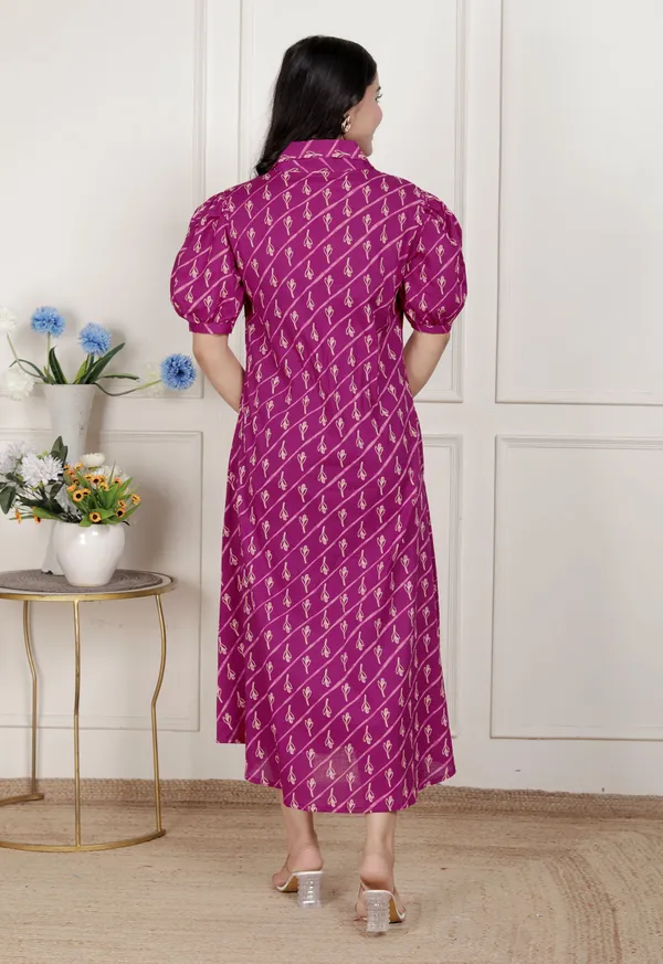 Doriyan_Womens_Magenta_Floral_Printed_Cotton_Dress_with_one_side_Pocket