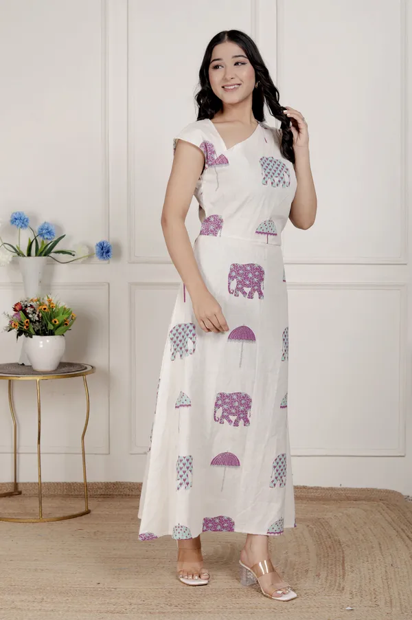 Doriyan_Womens_Off-White_Animal_printed_Asymmetric_neck_A-line_Maxi_dress