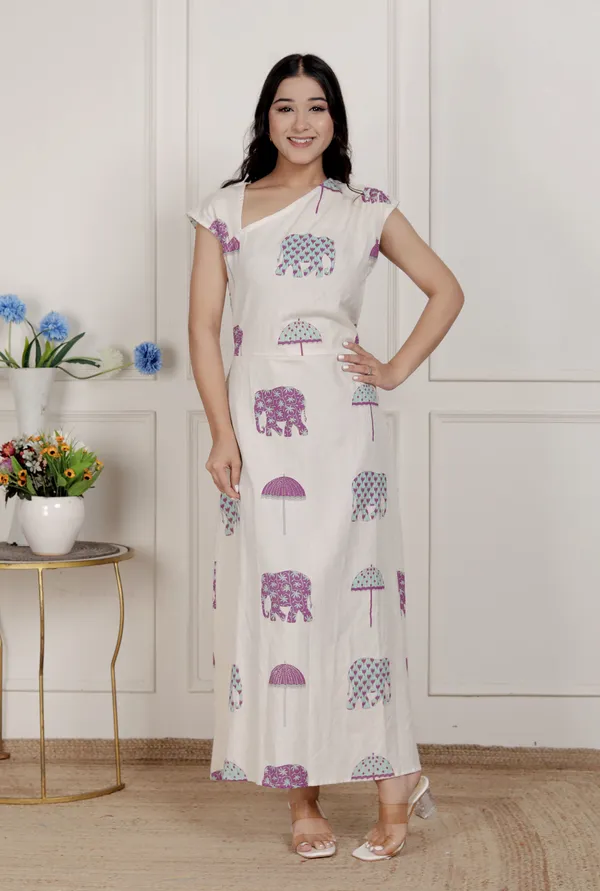 Doriyan_Womens_Off-White_Animal_printed_Asymmetric_neck_A-line_Maxi_dress