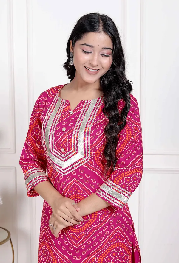 Doriyaaan_Women's_Pink_Bandhani_Printed_Straight_Kurta_with_Palazzo_&_Dupatta