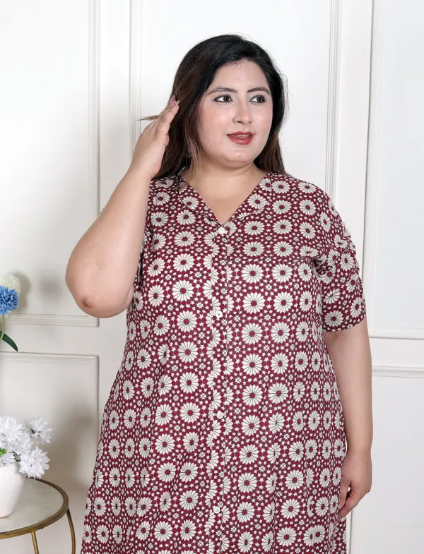 Doriyan_WOMENS_Plus_Size_Cotton_Floral_Printed_Cream_A-Line_Kurta_with_Buttons