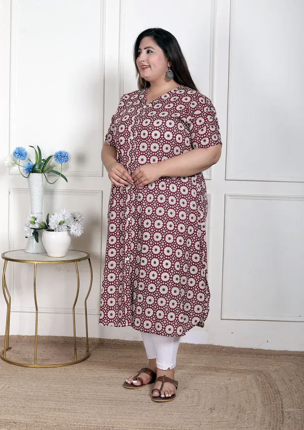 Doriyan_WOMENS_Plus_Size_Cotton_Floral_Printed_Cream_A-Line_Kurta_with_Buttons