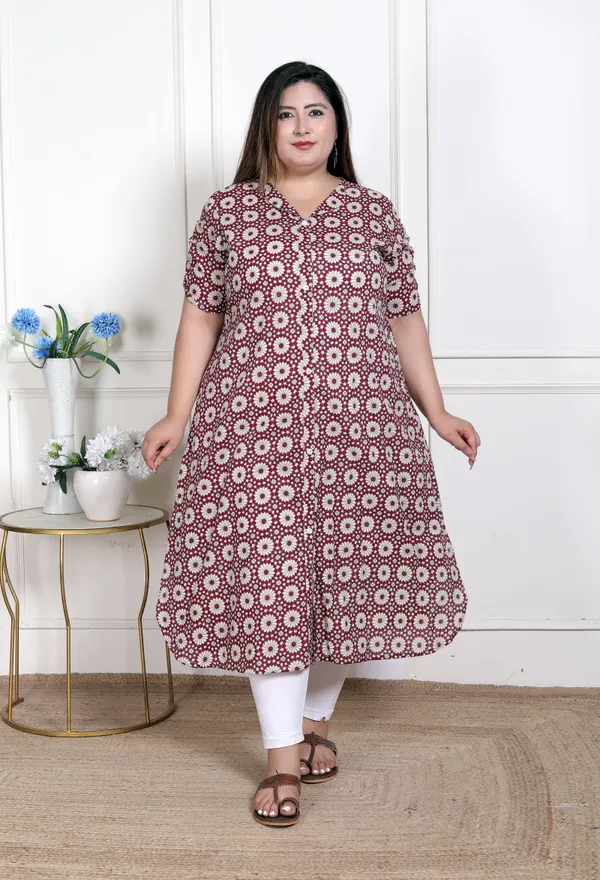 Doriyan_WOMENS_Plus_Size_Cotton_Floral_Printed_Cream_A-Line_Kurta_with_Buttons
