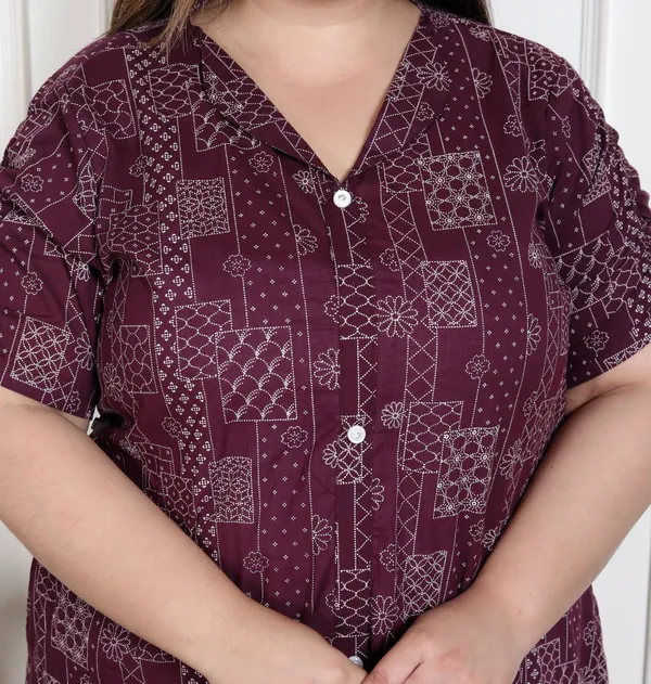 Doriyan_WOMENS_Plus_Size_Wine_Mandarin_Neck_Floral_Printed_A-Line_Party_wear_Kurta