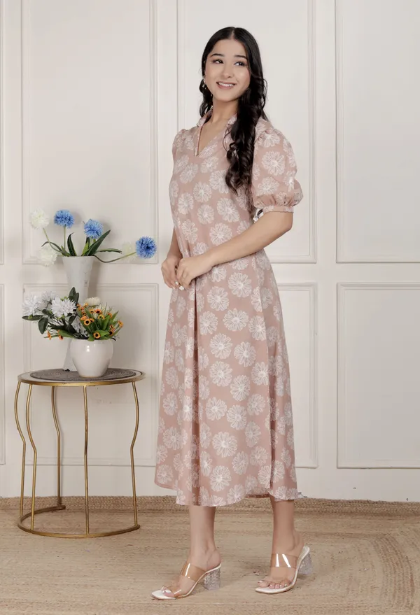 Doriyan_Womens_Puff_Sleeve_Pure_Cotton_Printed_Maxi_Dress