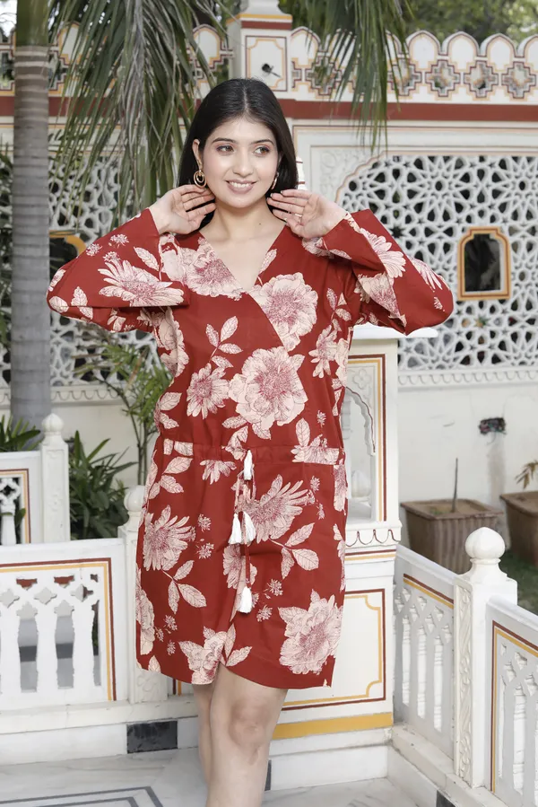 Doriyaaan_Womens_Pure_Cotton_Red_Floral_Printed_Long_Sleeves_Jumpsuit