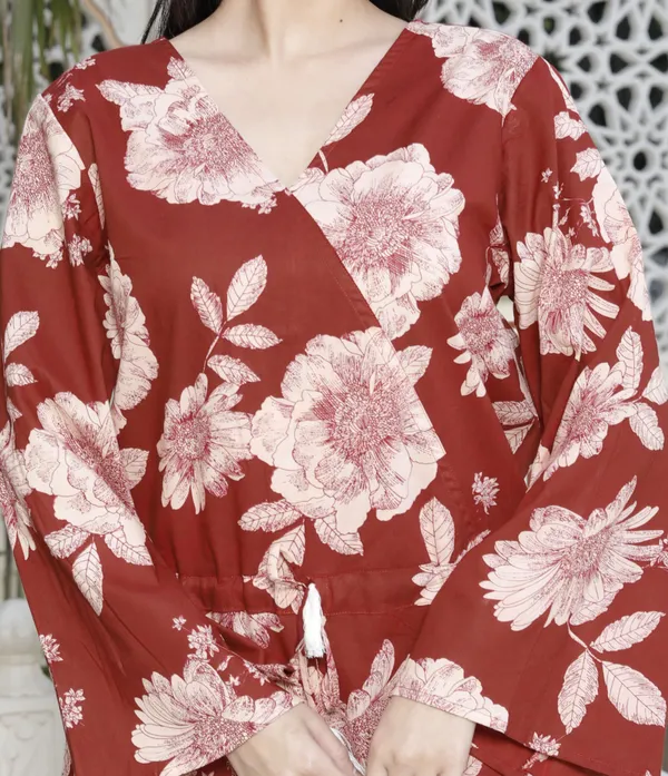 Doriyaaan_Womens_Pure_Cotton_Red_Floral_Printed_Long_Sleeves_Jumpsuit