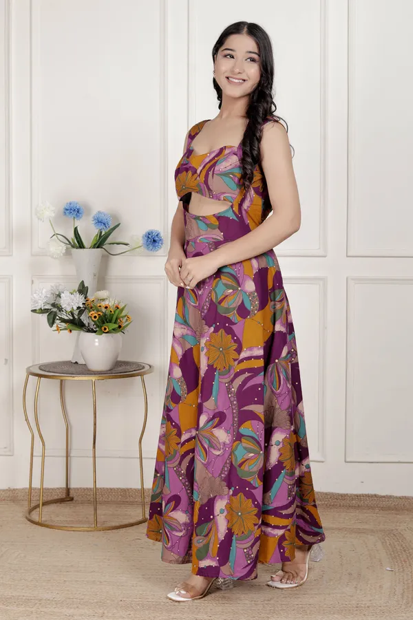 Doriyan_Womens_Purple_Pure_Cotton_Floral_Printed_Sleeveless_Cut_Out_Western_Dress