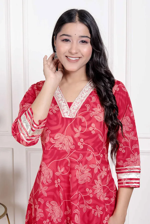 Doriyan_Women's_Red_Jaipuri_Printed_Cotton_ethnic_Anarkali_Kurta