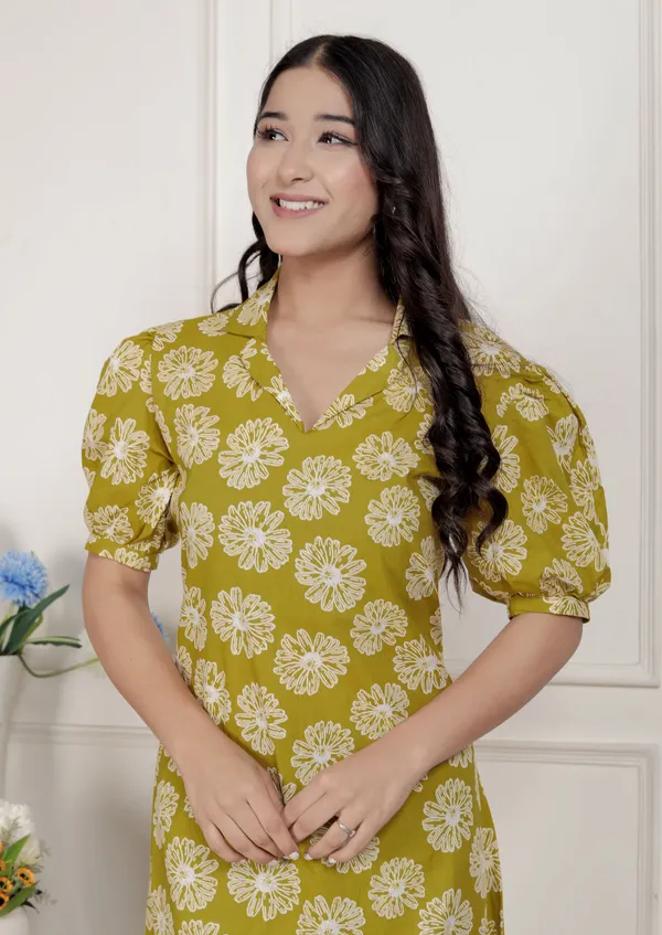 Doriyan_Women's_Yellow_Printed_Puff_Sleeve_Floral_Maxi_Party_Dress