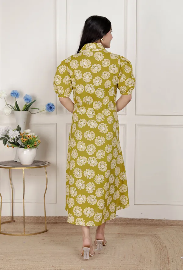 Doriyan_Women's_Yellow_Printed_Puff_Sleeve_Floral_Maxi_Party_Dress
