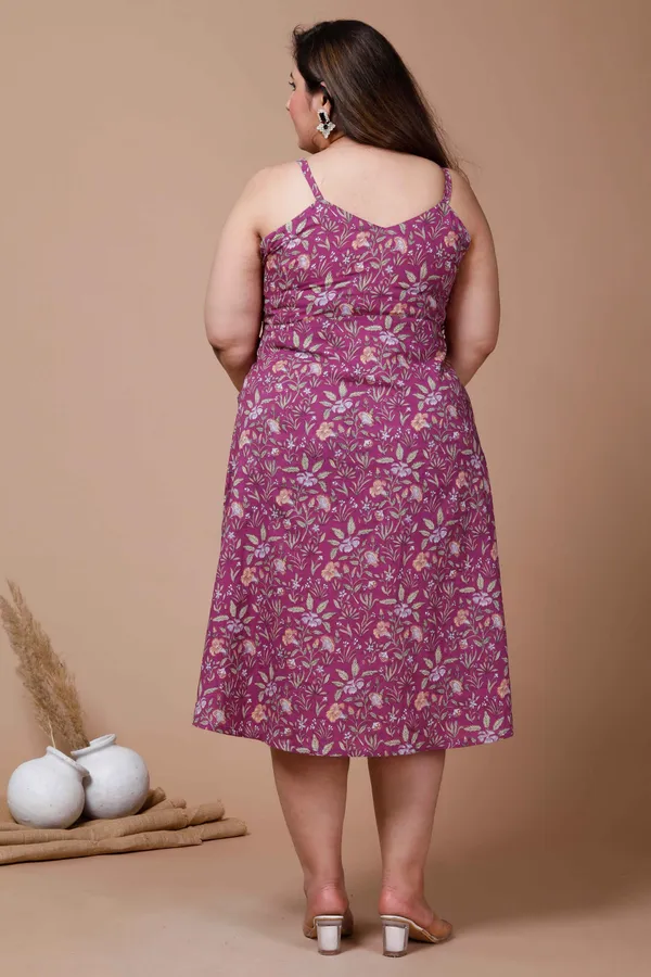 Women's_Plus_Size_Purple_Floral_Printed_Shoulder_Strap_Midi_Dress_-_Doriyan