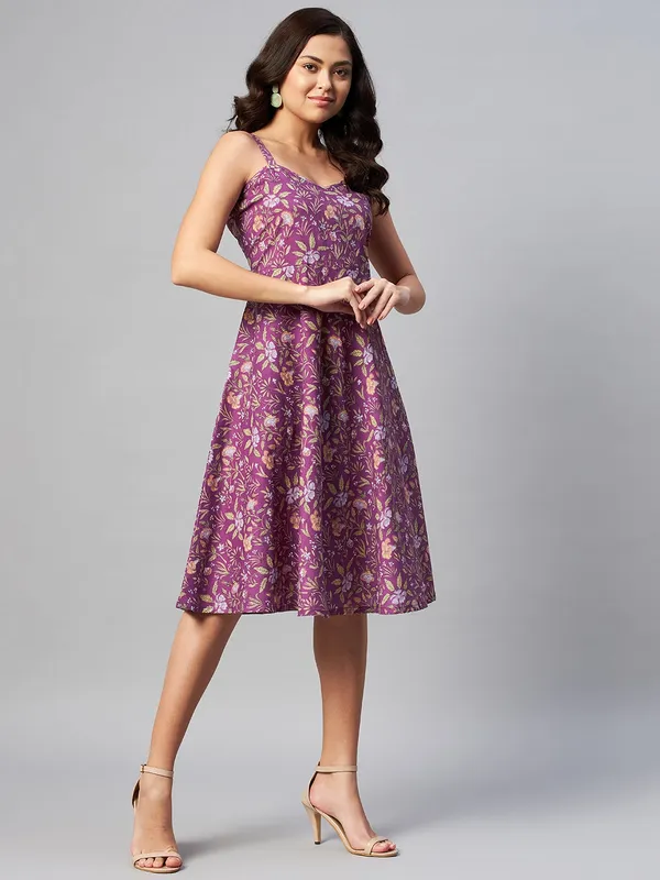 Women's_Purple_Floral_Printed_Midi_Length_Dress_-_Doriyan