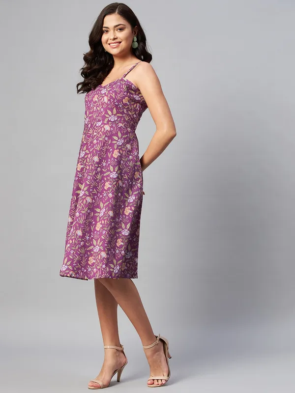 Women's_Purple_Floral_Printed_Midi_Length_Dress_-_Doriyan