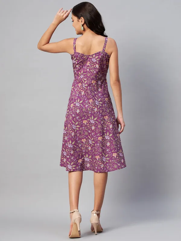 Women's_Purple_Floral_Printed_Midi_Length_Dress_-_Doriyan