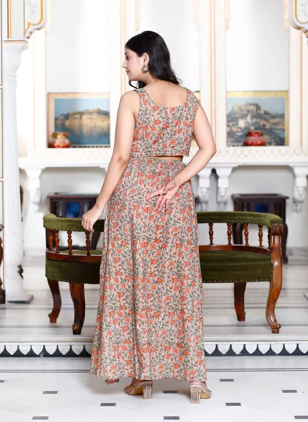 Women's_Brown_Floral_Printed_Crop_Top_And_Skirt_Co-Ord_Set_-_Doriyan