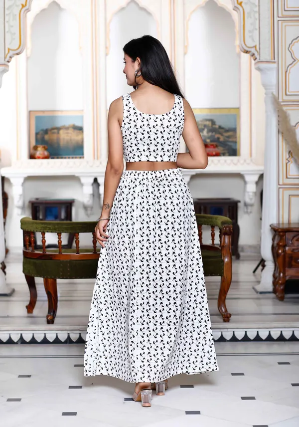 Women's_White_Animal_Print_Round_Neck_Top_With_Side_Slit_Skirt_Co-Ord_Set_-_Doriyan