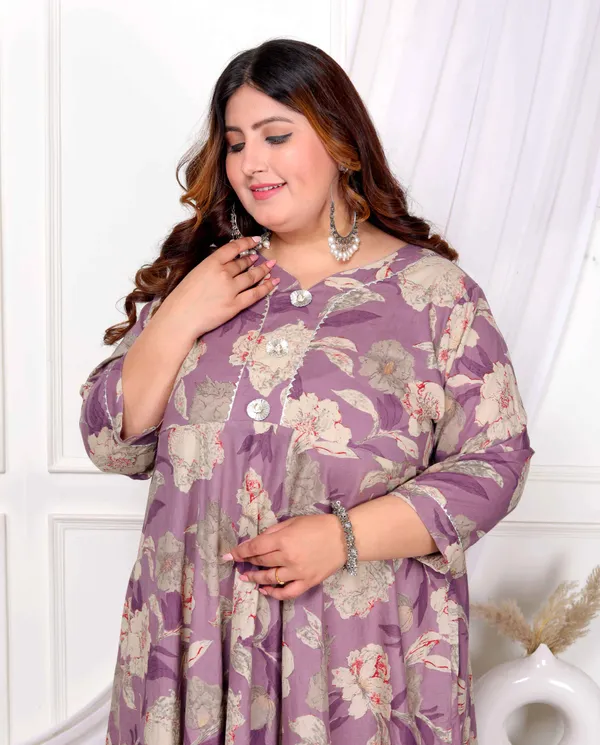 Women's_Plus_Size_Purple_Flower_Printed_With_Beautiful_Lace_Border_Details_Anarkali_Kurta_-_Doriyan