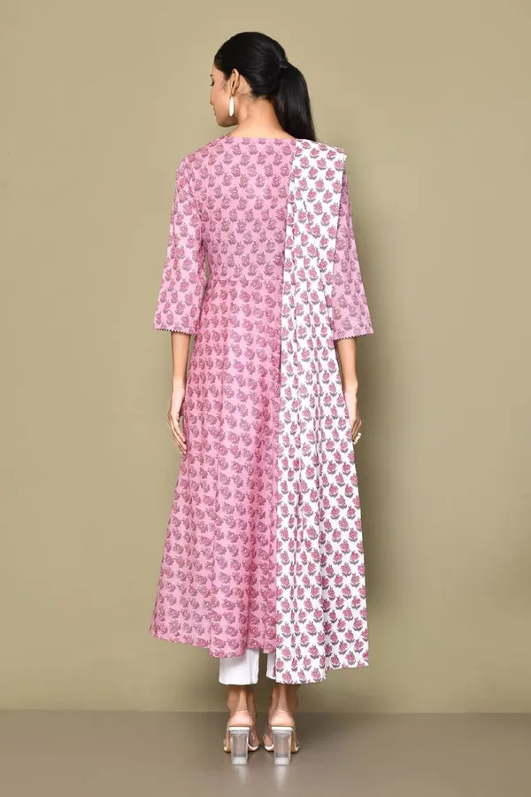 Women's_Cotton_Floral_Print_Anarkali_Kurta_With_Dupatta_-_Doriyan