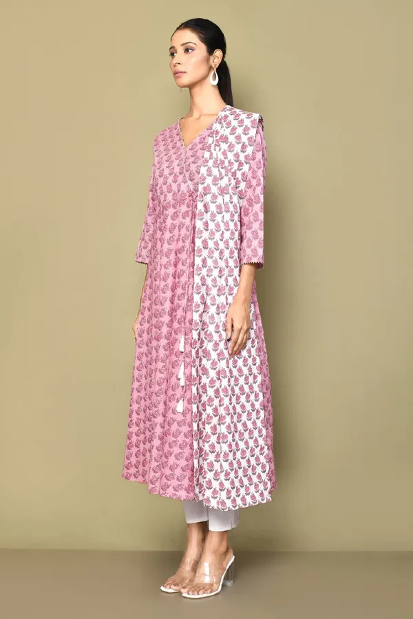 Women's_Cotton_Floral_Print_Anarkali_Kurta_With_Dupatta_-_Doriyan